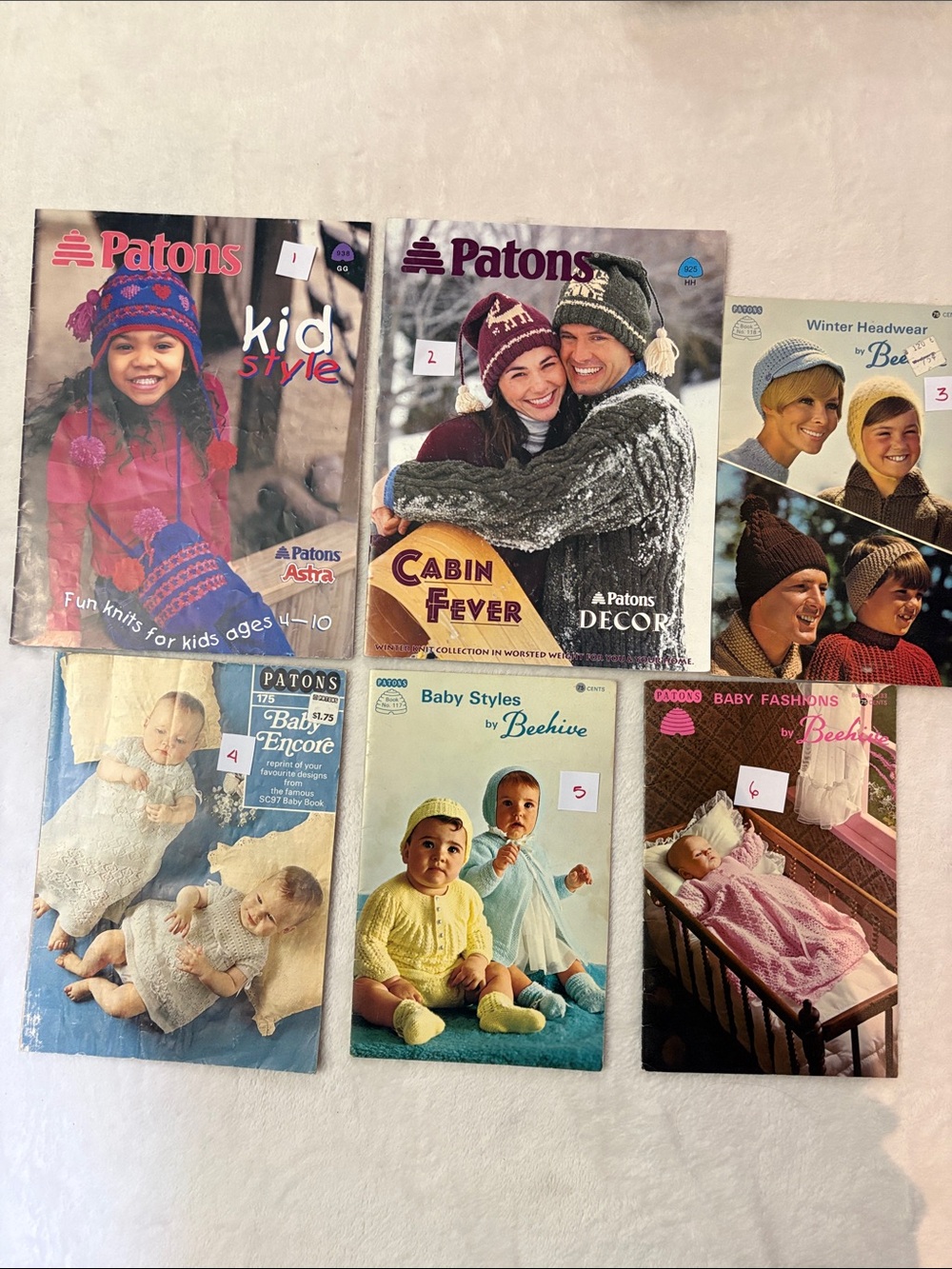 Kids Knitting Pattern Booklet Set - Assorted Covers $10 each